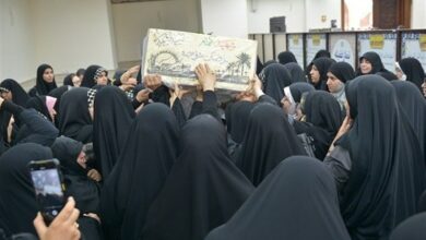 پیکر یک شهید گمنام در کرج تشییع شد