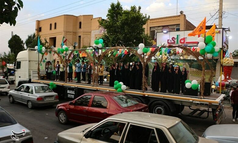 راه‌اندازی کاروان شادی به همت نوجوانان گروه سرود تنها علمدار