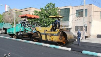 رکوردشکنی در پخش آسفالت شهر یزد