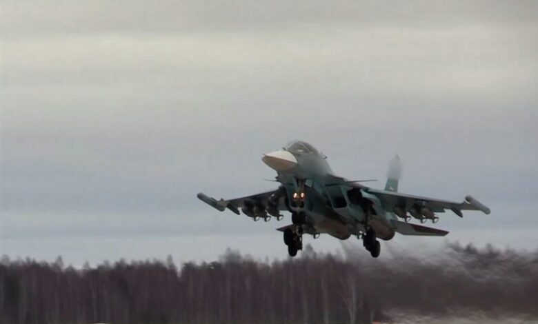سقوط جنگنده سوخو-34 نیروی هوافضای روسیه