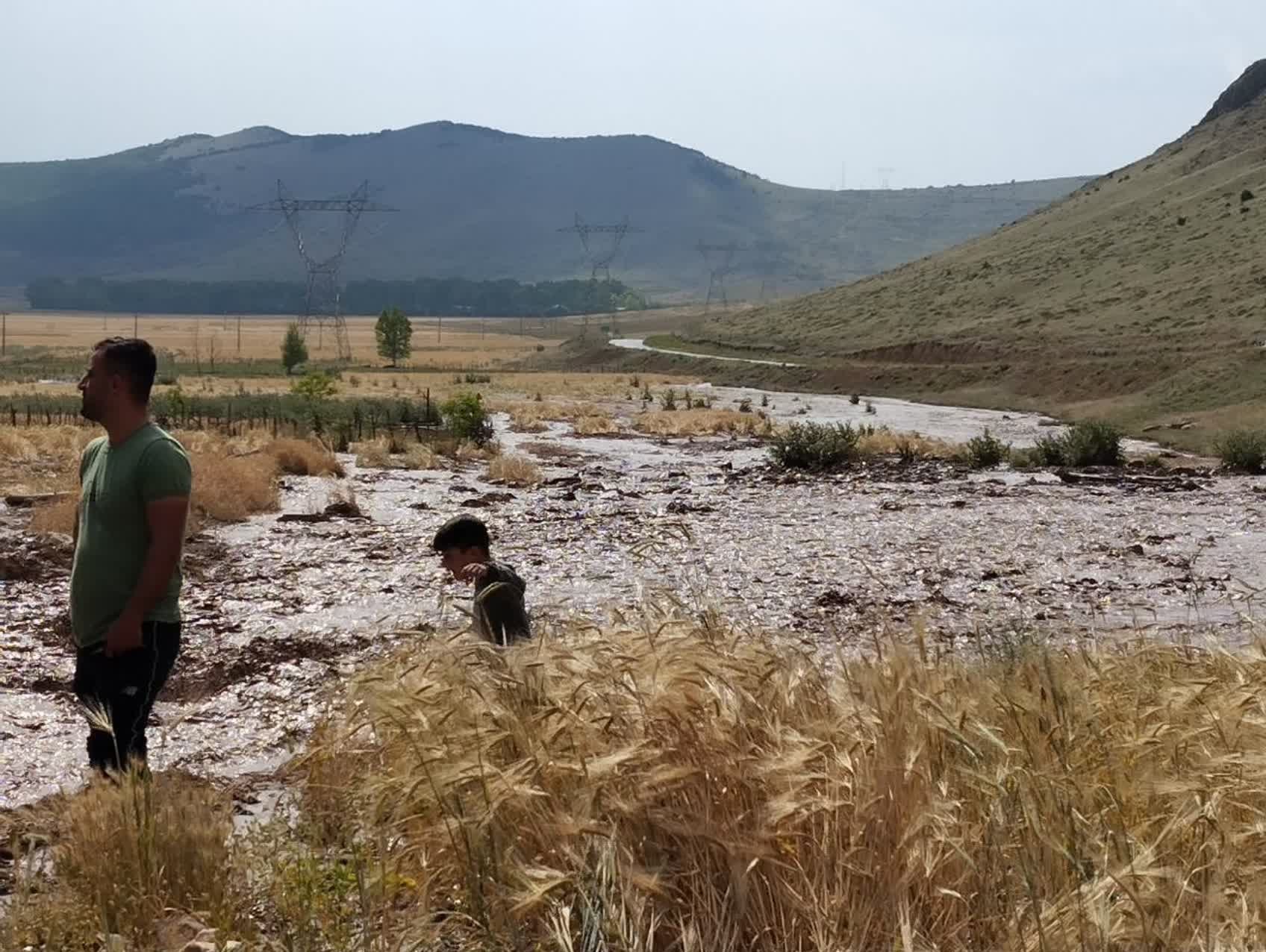 سیل در 6 روستای بخش کجور نوشهر + فیلم