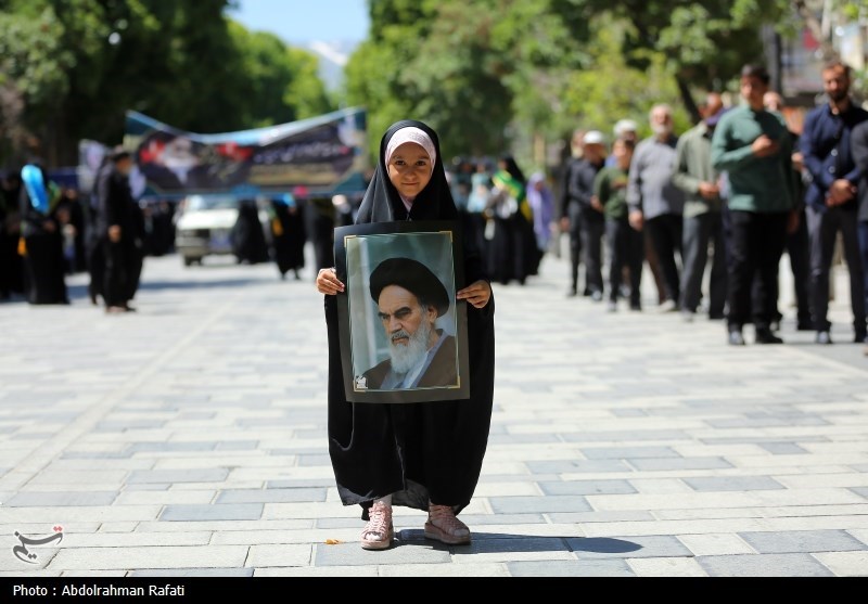 عزاداری بسیجیان همدان در سوگ امامی مهربان + تصاویر