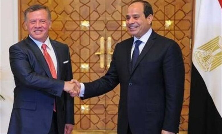 هشدار سران مصر و اردن درباره تداوم حملات صهیونیست‌ها