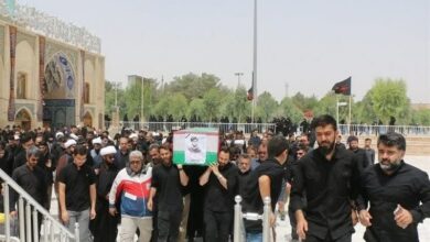 تشییع و خاکسپاری دانشجوی جهادگر در قم