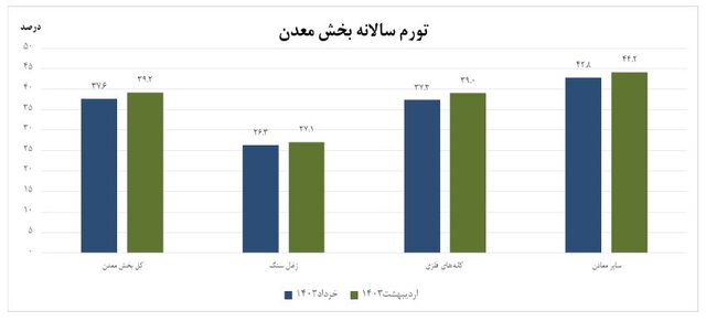 تورم تولیدکننده بخش معدن اعلام شد