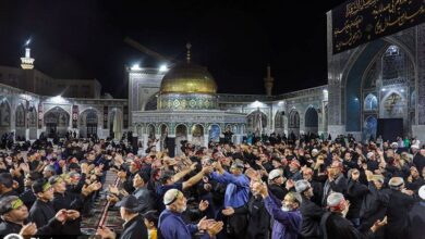 حلقه ماتم عزاداران بجنوردی در «حسینیه حرم رضوی»