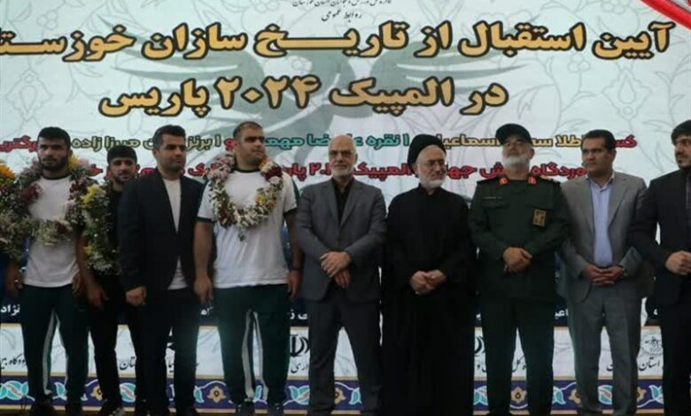 استقبال گرم مردم خوزستان از قهرمانان المپیکی پاریس