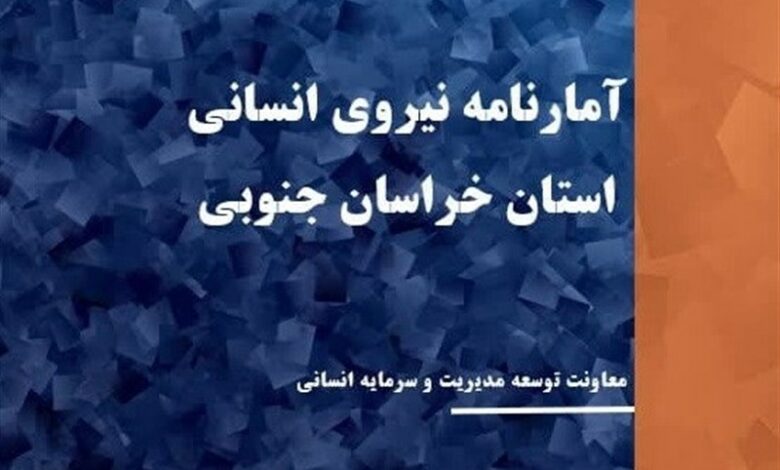 انتشار کتاب «آمارنامه نیروی انسانی خراسان جنوبی سال 1402»