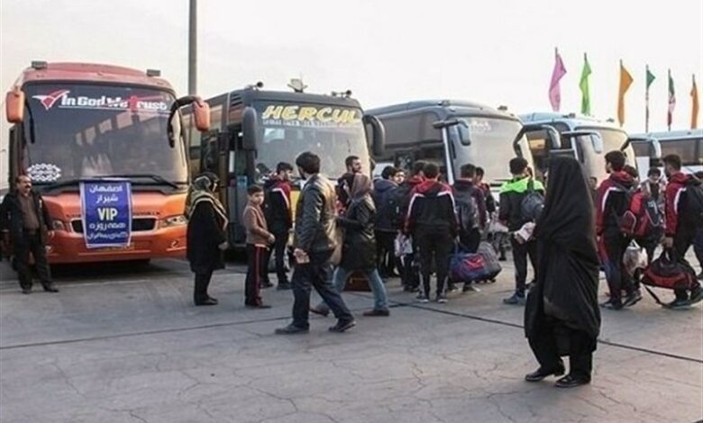 بازگشت 6481 زائر اربعین با ناوگان حمل‌ونقل عمومی لرستان