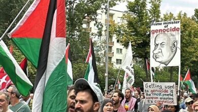 برگزاری اعتراضات حامی فلسطینیان در برلین