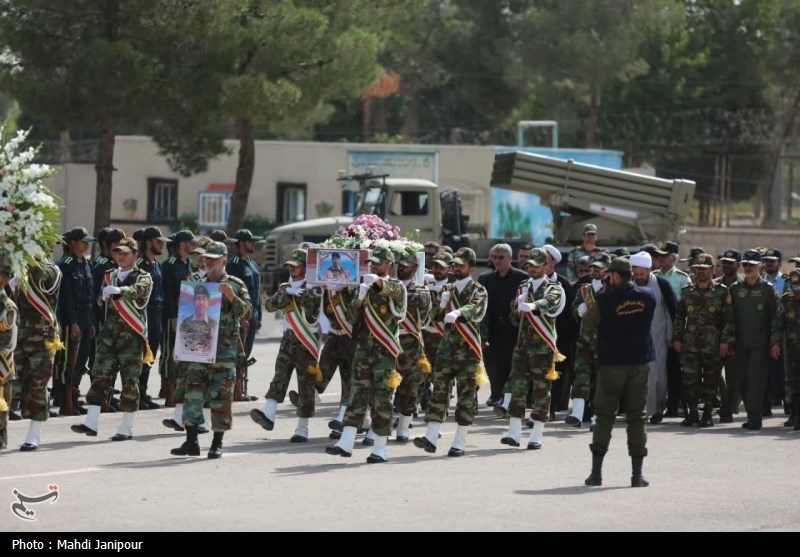 تشییع شهید سامی‌مقام در ‌مرکز شهید صیاد شیرازی اصفهان