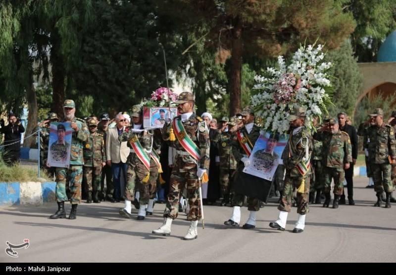 تشییع شهید سامی‌مقام در ‌مرکز شهید صیاد شیرازی اصفهان