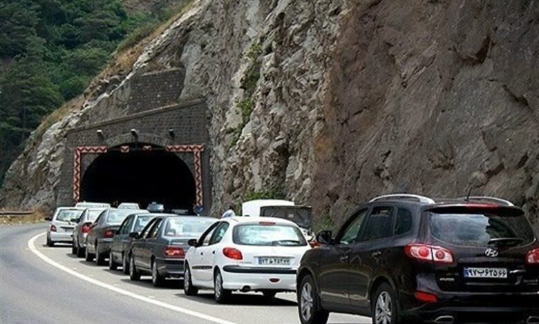 عبور و مرور در محور کندوان برقرار شد