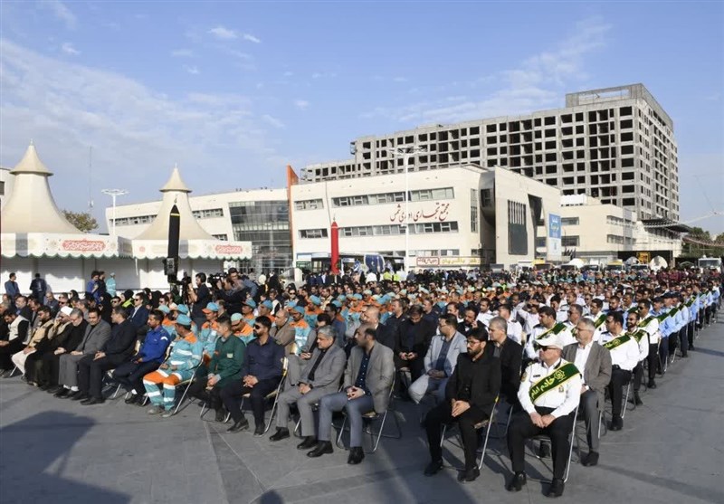 مراسم اذن خدمت در مشهد برگزار شد+عکس