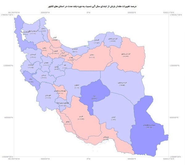 حسابرسی یک‌ سال باران در ایران