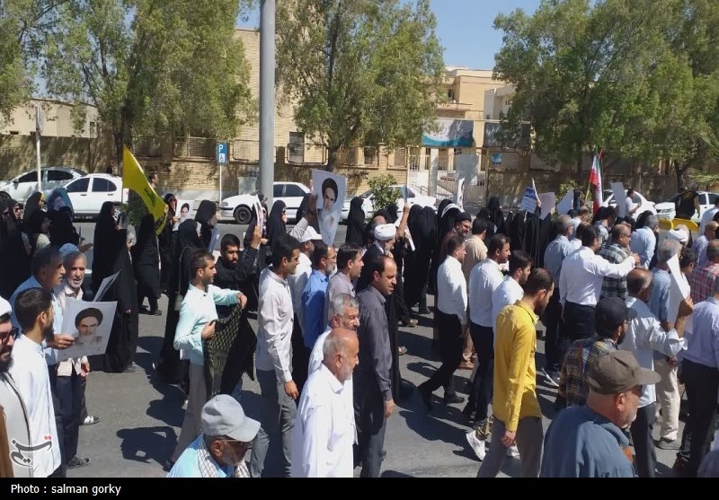 راهپیمایی مردم بوشهر در محکومیت جنایات اسرائیل