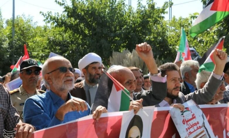 _راهپیمایی_ _مردم_ _سیستان_ _در_ _محکومیت_ _اسرائیل_