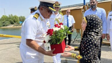 ناوگروه نیروی دریایی هند در بندرعباس پهلو گرفت