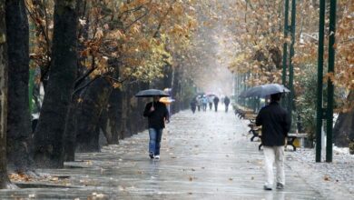 آسمان قزوین فردا بارانی می‌شود