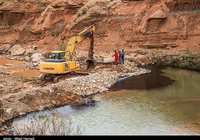 برخورد دادستانی با متصرفین حریم رودخانه مشی گلوگاه