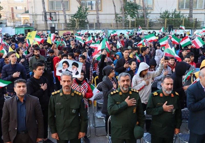 زنگ استکبارستیزی در مدارس گلستان نواخته شد‌+تصاویر‌