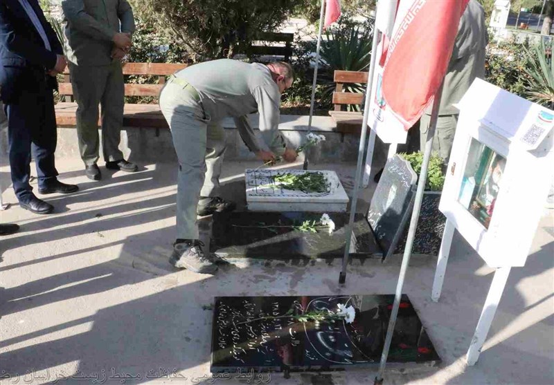 نوزدهمین سالگرد شهادت محیط‌بان حسین صادقی برگزار شد+تصویر