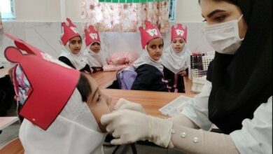 آغاز طرح وارنیش فلوراید تراپی در 313 مدرسه شهرستان ری +فیلم
