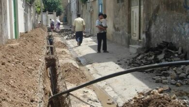 اصلاح و بازسازی 2800 متر از شبکه توزیع در شهرستان آبدانان