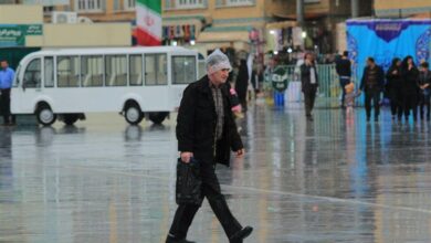 بارش باران قم را در بر می‌گیرد