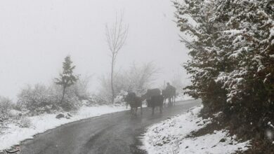 بارش برف در ارتفاعات و مناطق کوهستانی لرستان