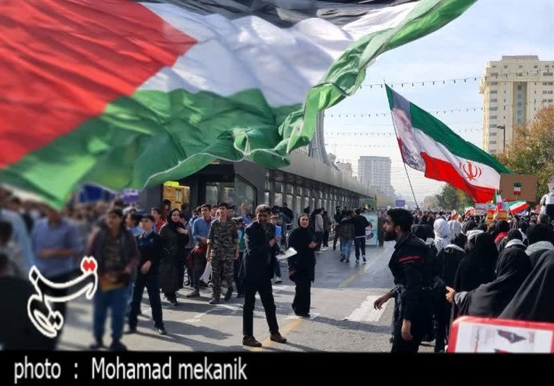 حضور پرشور ایلامیان در راهپیمایی 13 آبان + فیلم