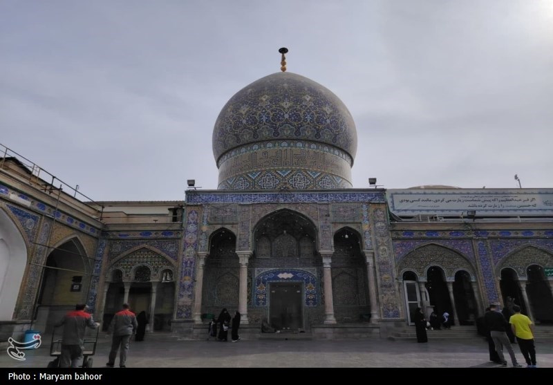 صحن عتیق در آستان حضرت عبدالعظیم (ع) مرمت شد+ فیلم