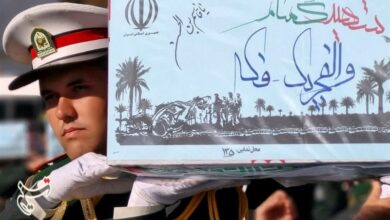 فضاسازی محوطه یادمان شهدای گمنام باغ رضوان در هفته بسیج