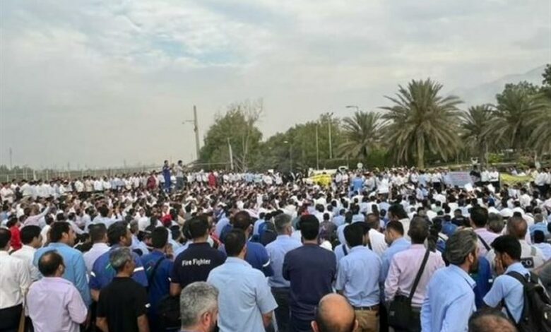 ماجرای تجمع امروز 3 هزار کارگر‌ پارس جنوبی چه بود؟ + تصویر