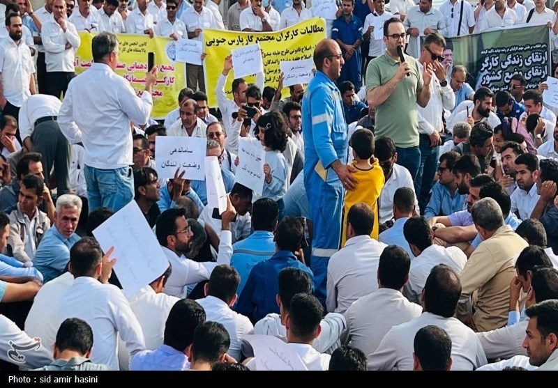 ماجرای تجمع امروز 3 هزار کارگر‌ پارس جنوبی چه بود؟ + تصویر