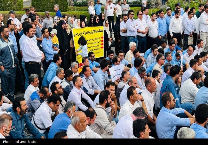 ماجرای تجمع امروز 3 هزار کارگر‌ پارس جنوبی چه بود؟ + تصویر