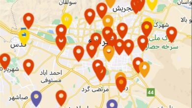 آلودگی هوا در 2 شهر استان تهران به وضعیت بنفش رسید