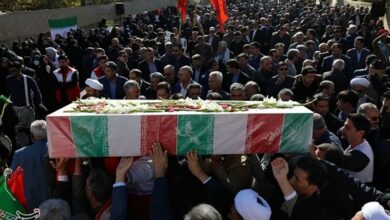 آیین باشکوه مراسم تشییع پیکر شهید گمنام در کرمان