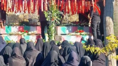 اشک و زجه مردان و زنان گیلانی در تشییع شهدا + فیلم و تصاویر