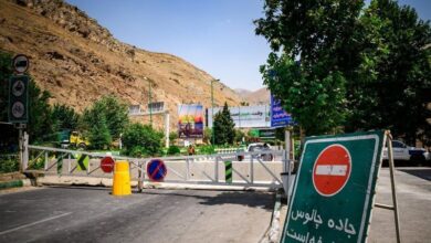 انسداد دوطرفه محور کرج – چالوس