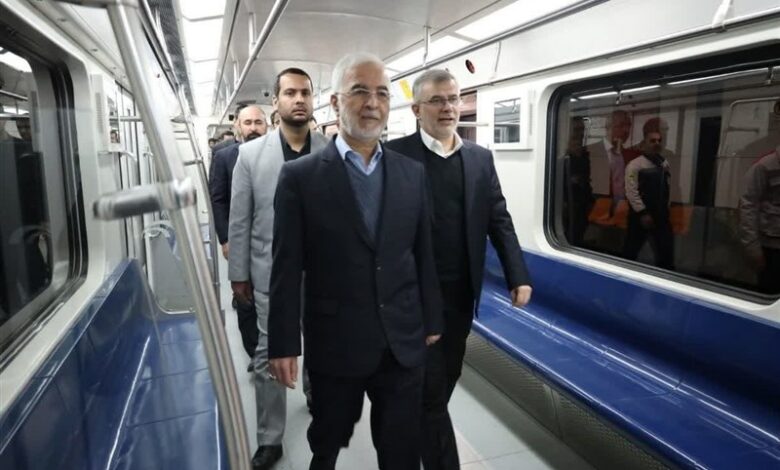 بازدید وزیر کشور از خط 2 قطار شهری کرج