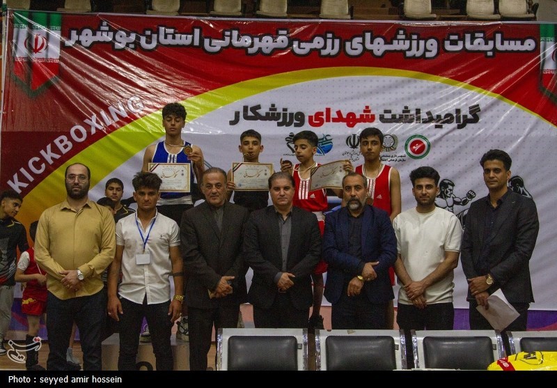 برترین‌های رقابت قهرمانی رزمی‌کاران استان بوشهر