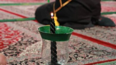 برگزاری شمع‌گردانی عزای امامزاده علی بن باقر+فیلم