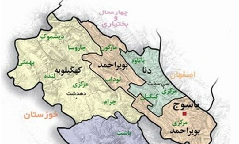 تأخیر 2 ساعته در فعالیت مدارس و ادارات کهگیلویه و بویراحمد