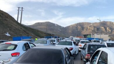 ترافیک بسیار سنگین در جاده آستارا به اردبیل