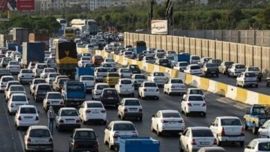 ترافیک سنگین در آزادراه قزوین ـ کرج ـ تهران