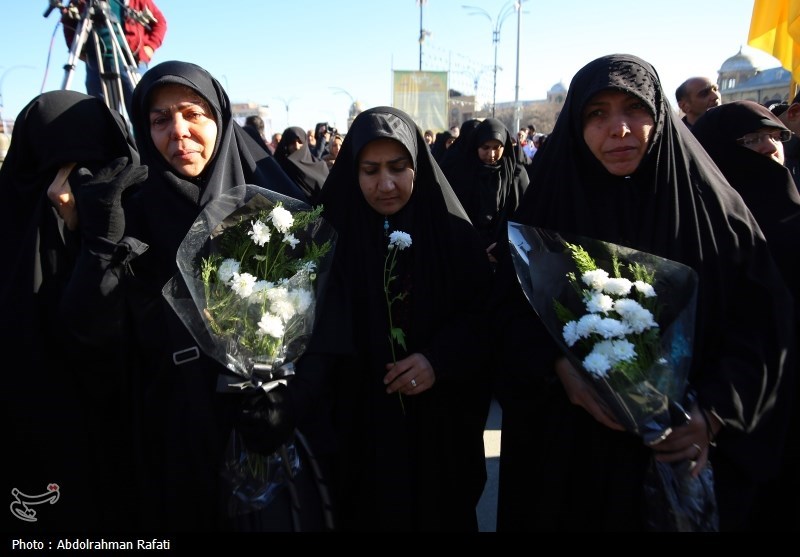 تشییع و وداع عمومی با شهدا در همدان+ تصویر