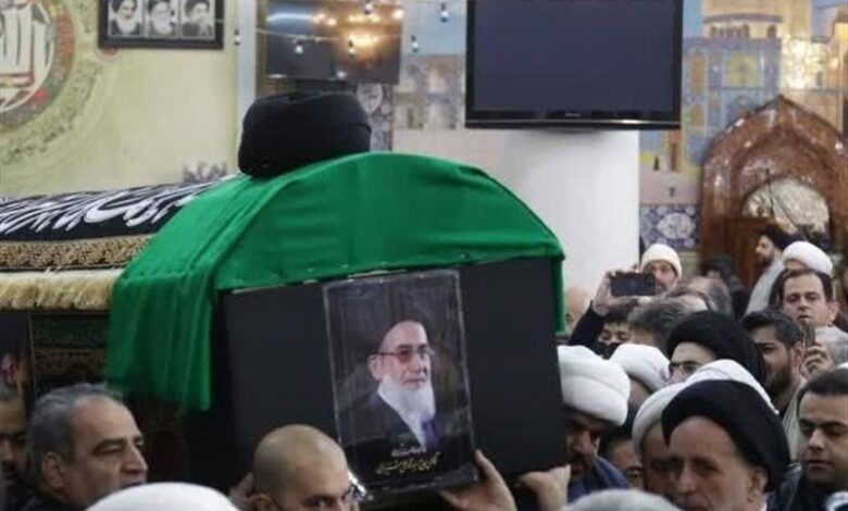 تشییع پیکر آیت الله شیرازی در مشهد