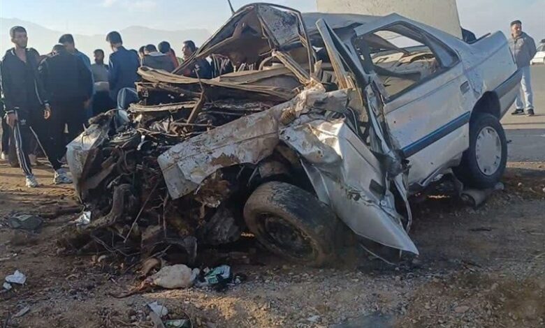 تصادف در محور ازنا به دورود/ 5 نفر فوت شدند