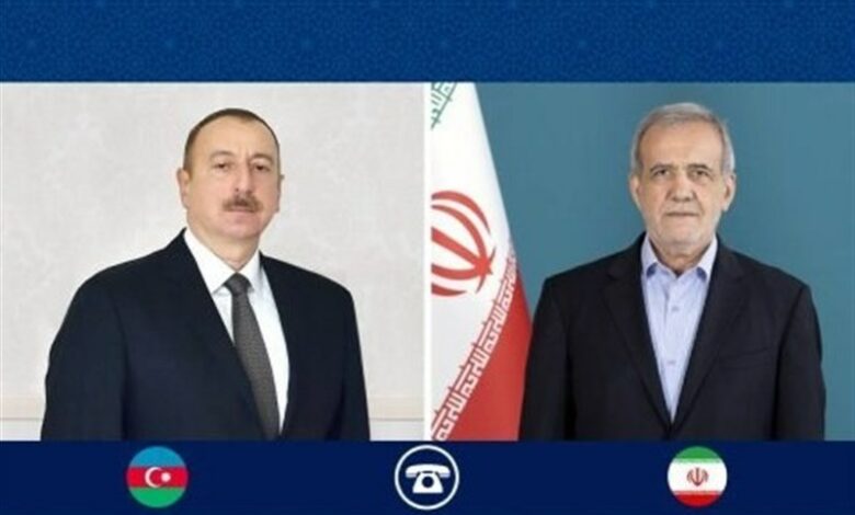 تماس تلفنی پزشکیان با علی‌اف درباره سقوط هواپیمای آذربایجان